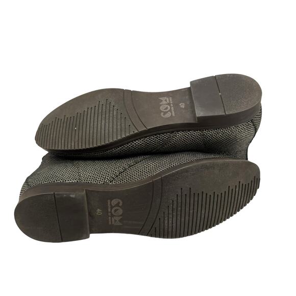 COM Creation of Minds Flex Metallic Silver Gunmetal Lace Up Ankle Chukka Boots - Picture 11 of 11